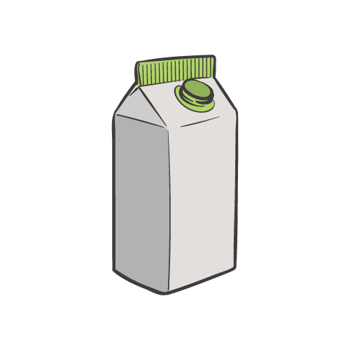 Bricks de leche o zumo
