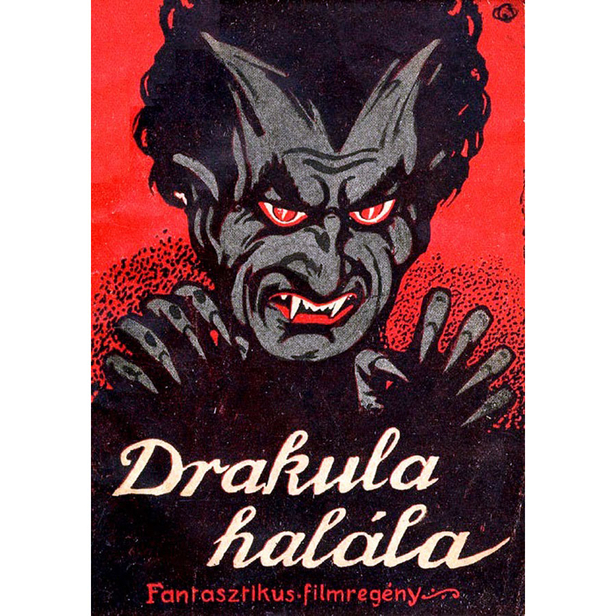 Portada de la novela inspirada en el largometraje húngaro Drakula Halála